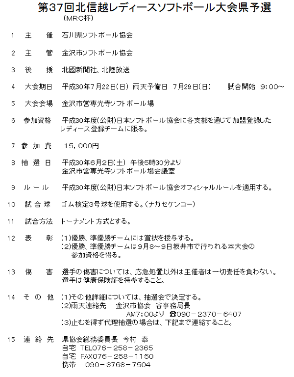 北信越レディース