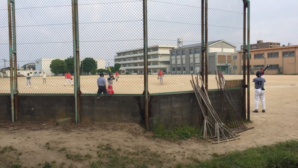 松任早朝　試合風景　５.31