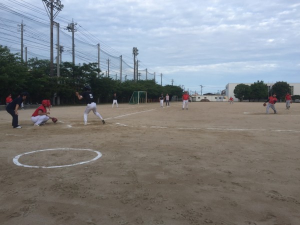 松任早朝　試合風景　７.11