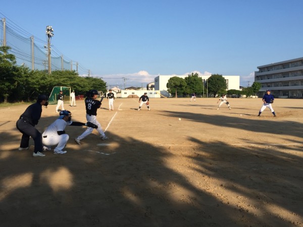 松任早朝　試合風景　6.14