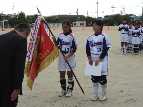 第 14回白山野々市中学校新人大会　閉会式の模様１