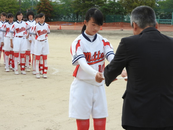 第 14回白山野々市中学校新人大会　閉会式の模様２