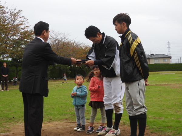 第27回白山商工会議所会頭杯争奪大会 閉会式の模様３（アサヒ装設）