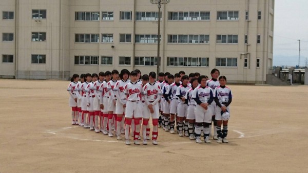 2019年度白山野々市中学生春季大会　閉会式の模様１