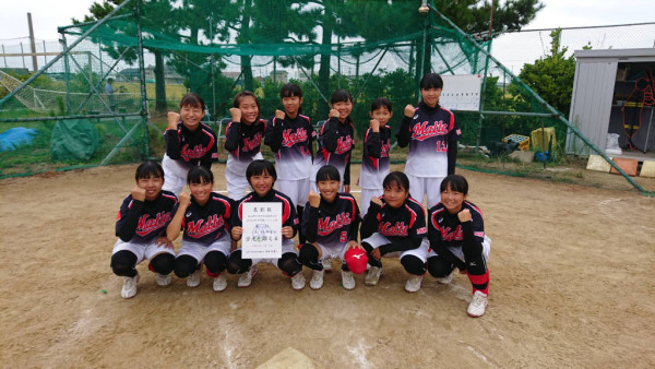 2019白山市中学生新人大会　準優勝チーム＜松任中学校＞